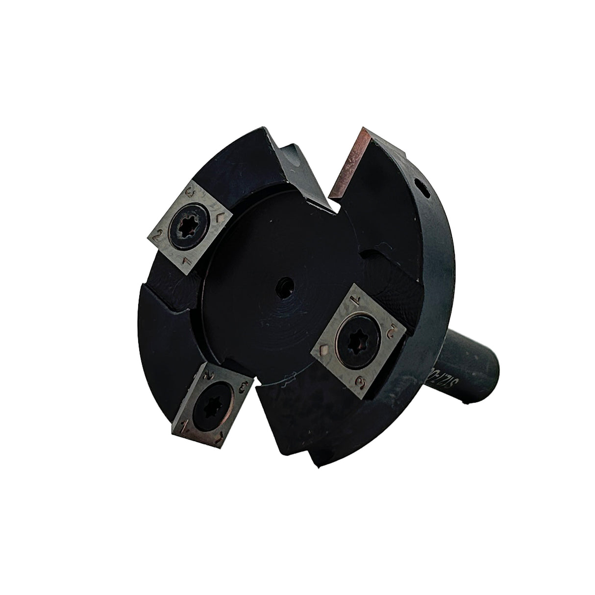 Torquata 2+2 Flute Surface Planing Carbide Insert Router Bit 63.5mm Diameter & Replacement Cutters 1/2in Shank