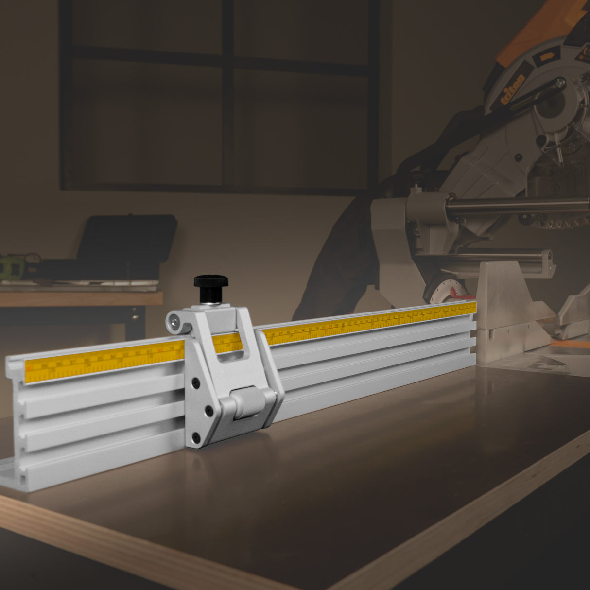 Torquata Mitre Saw Fence Track Aluminium Metric & Imperial Scale