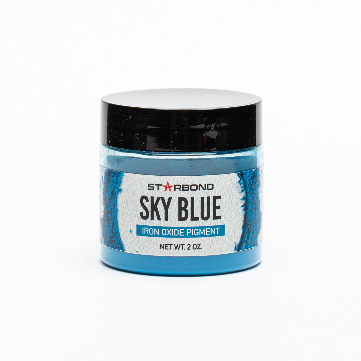 Starbond Matte Sky Blue Iron Oxide Pigment 2oz, showing soft matte blue finish resembling clear sky tranquility