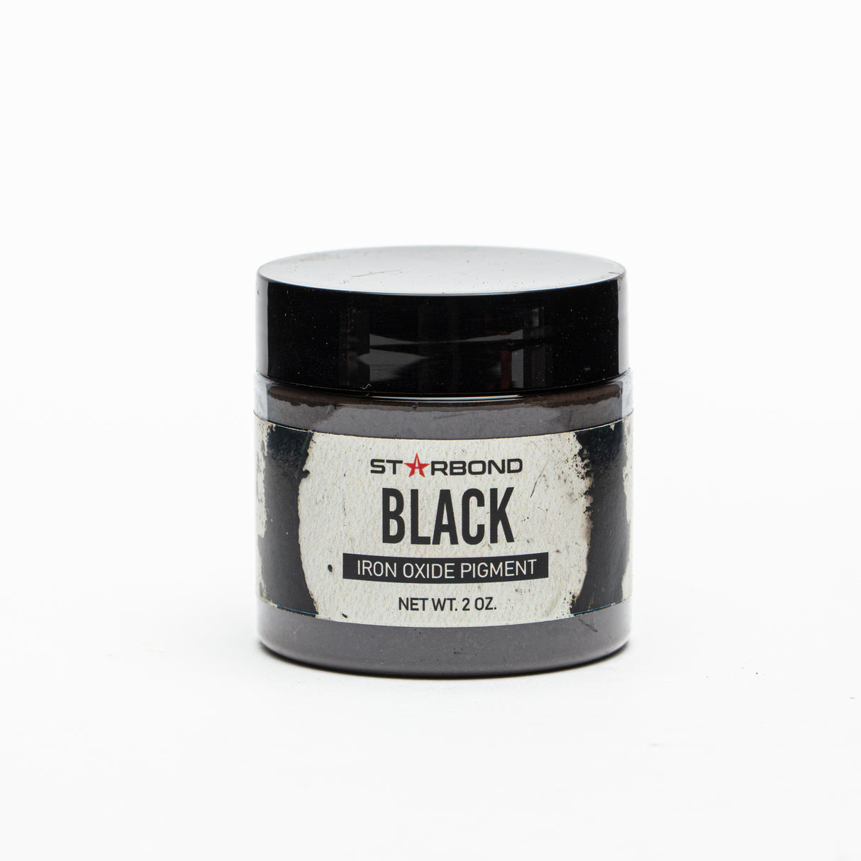 Starbond Matte Pure Black Iron Oxide Pigment 2oz - Vibrant matte black pigment for lasting artistic brilliance