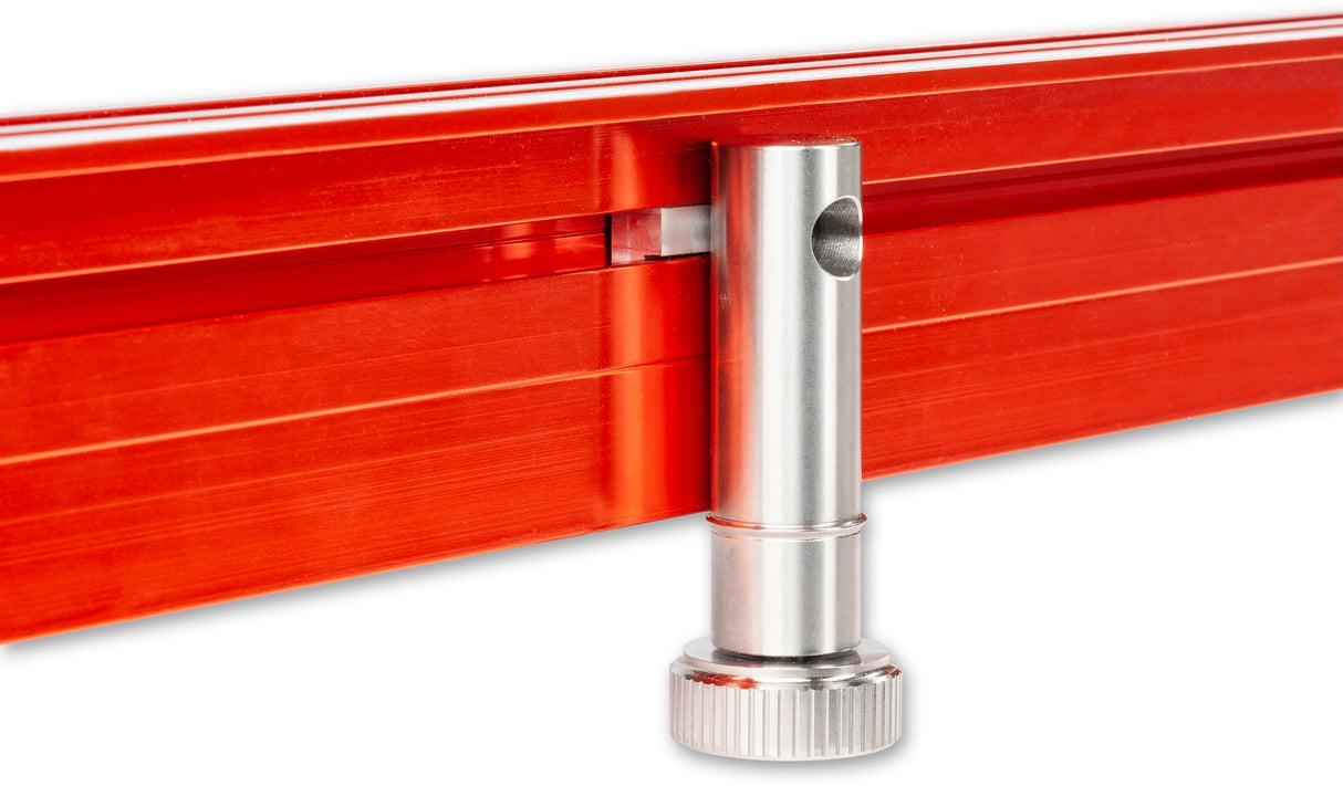 UJK Fence and Length Stop for Guide Rail Saw on 20mm Workbench - Angle Detail