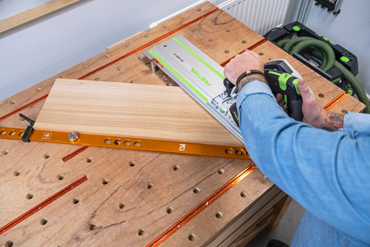 UJK Parf System Fence & Stop Kit 1000mm - Precision tool for woodworking, compatible with Parf Guide System & workbenches