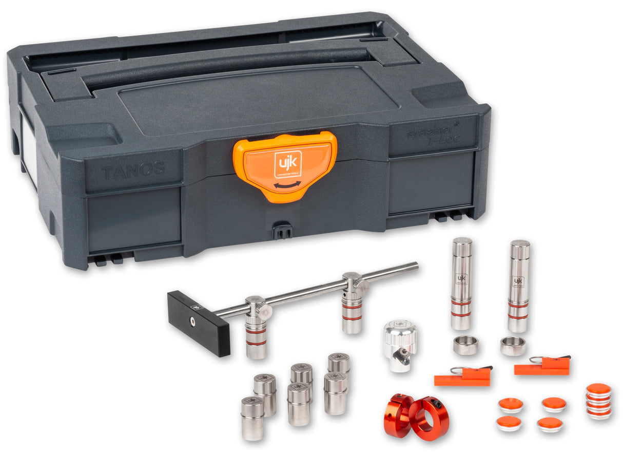 UJK Super Dog Accessory Kit in T-Loc Case for precision woodworking on Australian workbenches