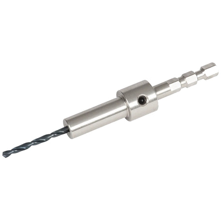 UJK Parf Guide System MK II Centrotec Shaft & 3mm Drill in use with UJK Parf Sticks for dog hole layout