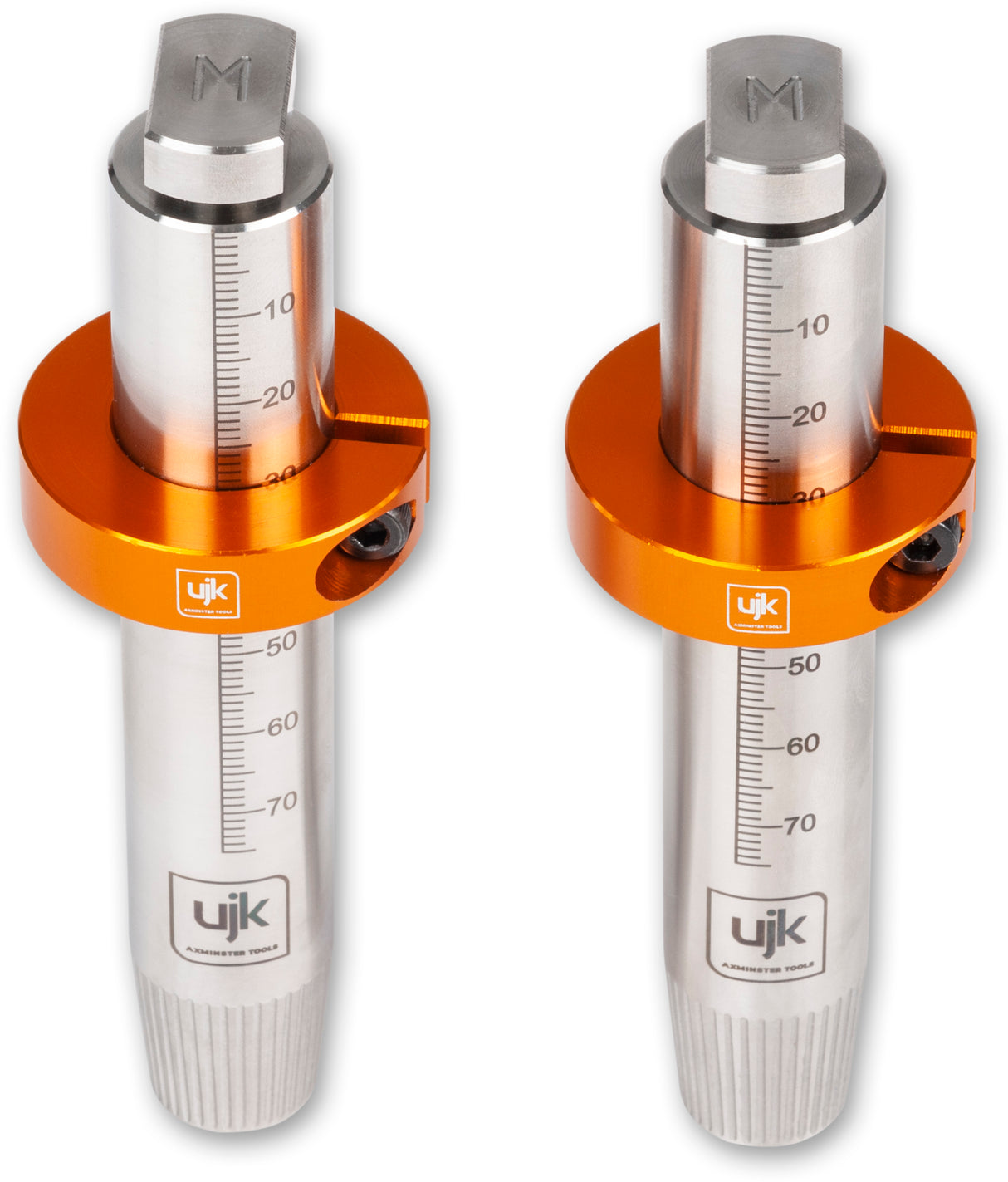 Stainless steel 20mm UJK Guide Rail Bench Dogs for Makita rails, Tee bolt design for hidden fitment underneath the rail