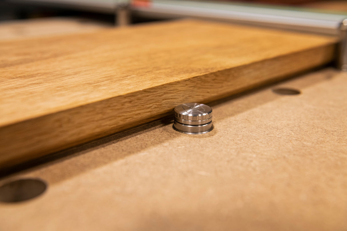 UJK Expanding 20mm Bench Dogs in stainless steel, designed for precision engineering in Australian workshops