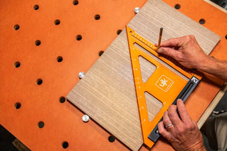 UJK 250mm Marking Square for precise woodworking angles and radii markings