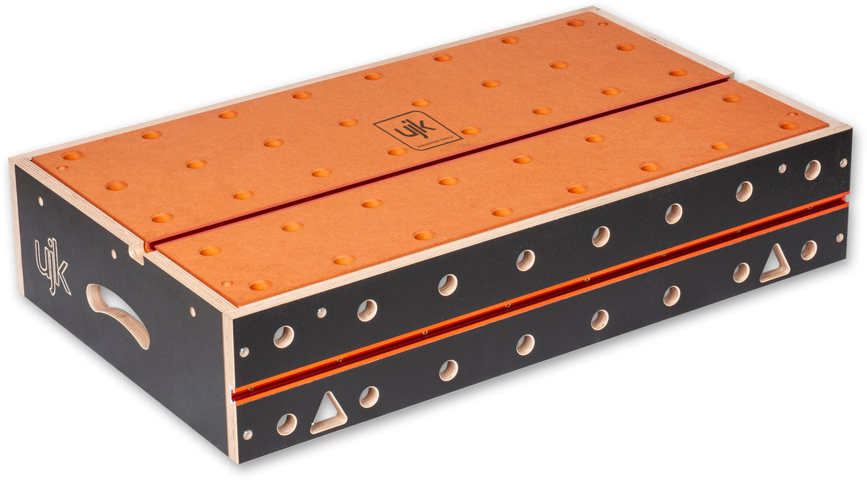Compact UJK Workbench with T-Track 20mm Dog Holes, ideal for on-site work or small workshops