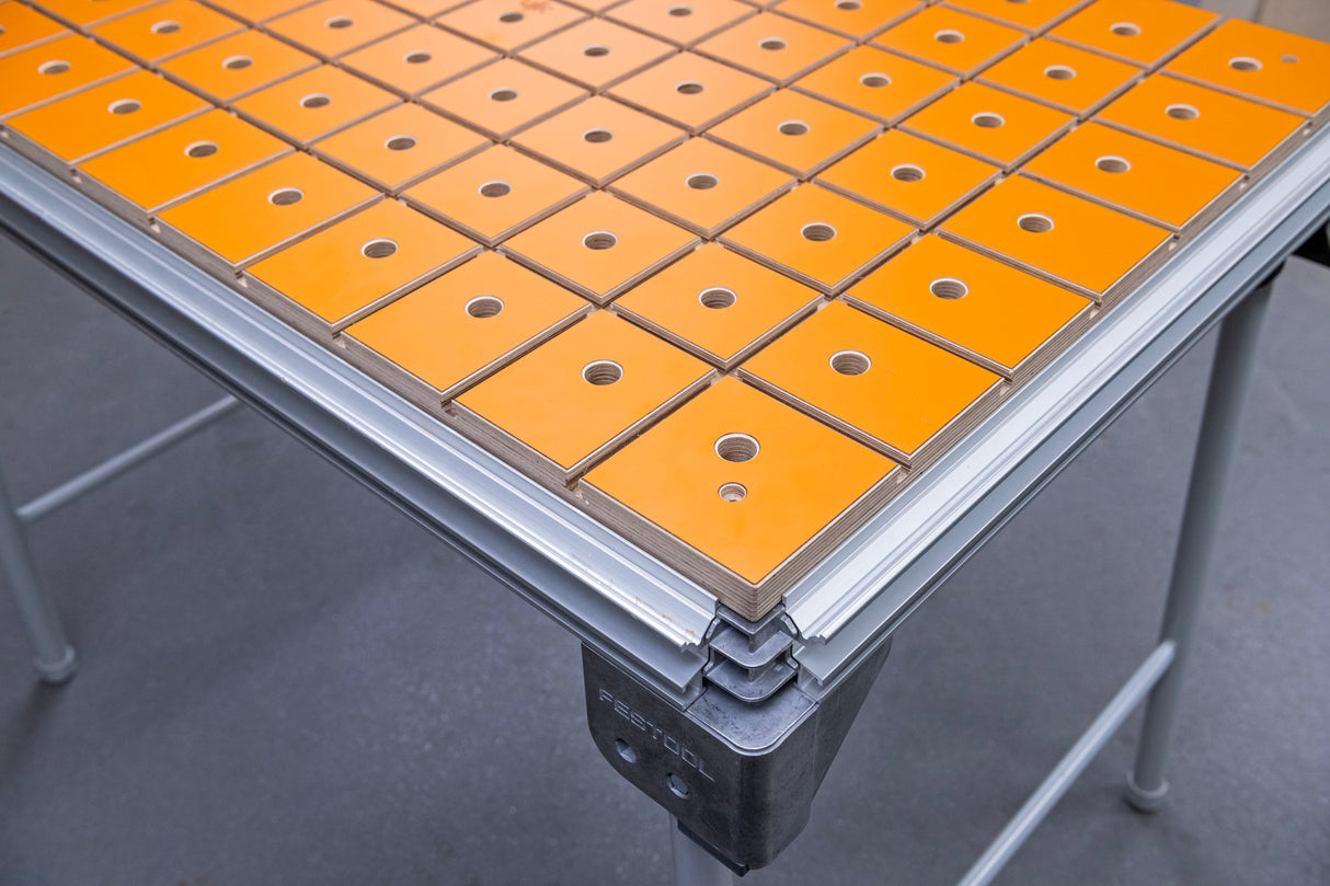 UJK Guide Rail MFT Top T-Track with Dog Holes, 1102 x 718mm, Australian woodworking tool store