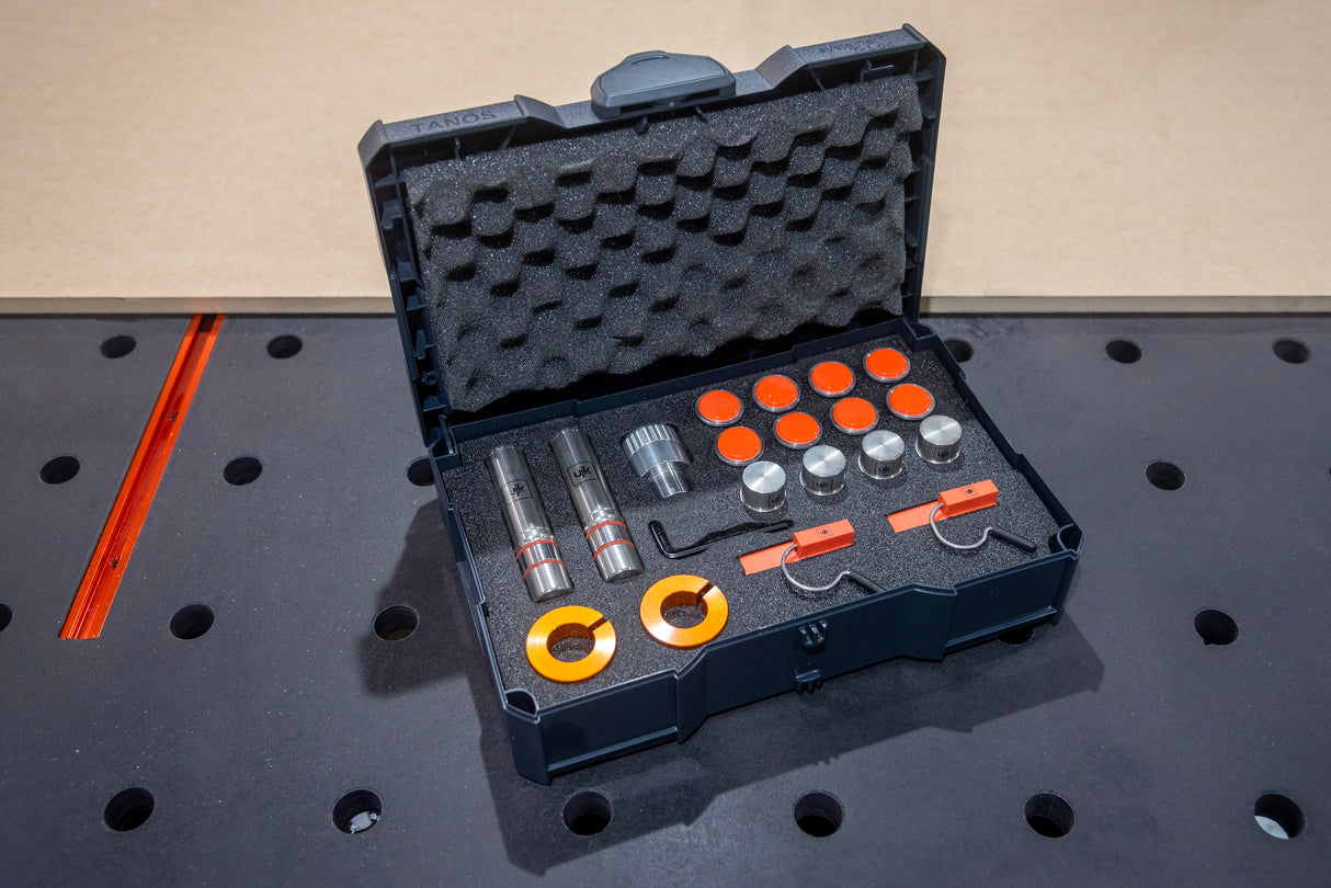 UJK Track Saw Set in Storage Case with Essential Accessories for Precision Cutting