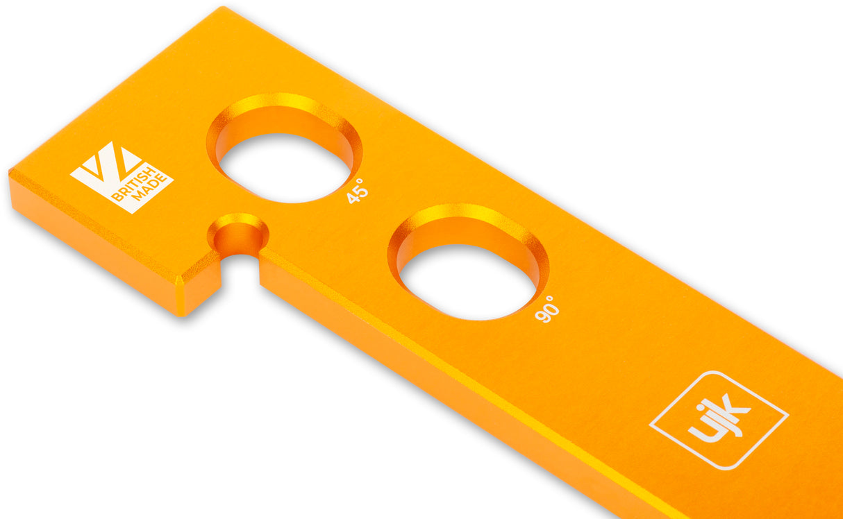 Versatile UJK Hook Stop for MFT bench provides reliable wood support without clamping