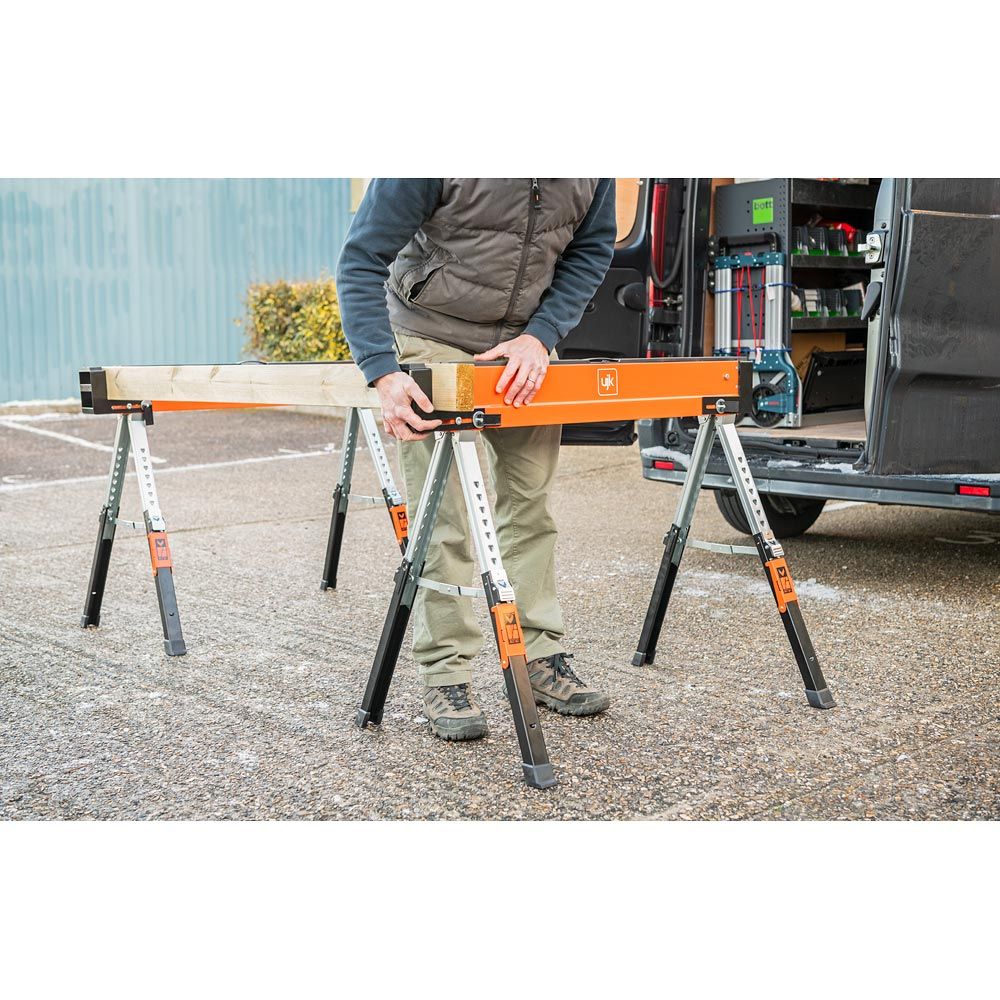 UJK Sawhorses Portable Work Support Set of Two