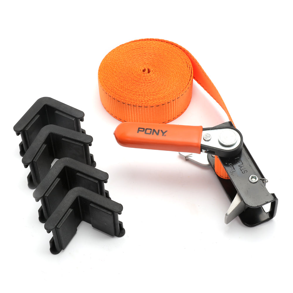 Pony Jorgensen 4.5m Canvas Band Clamp with Plastic Corners and Ratchet Mechanism