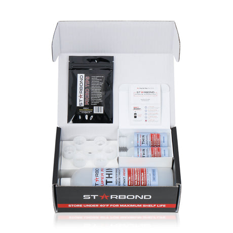 Starbond Super Fast Thin CA Super Glue 16oz bottle perspective view