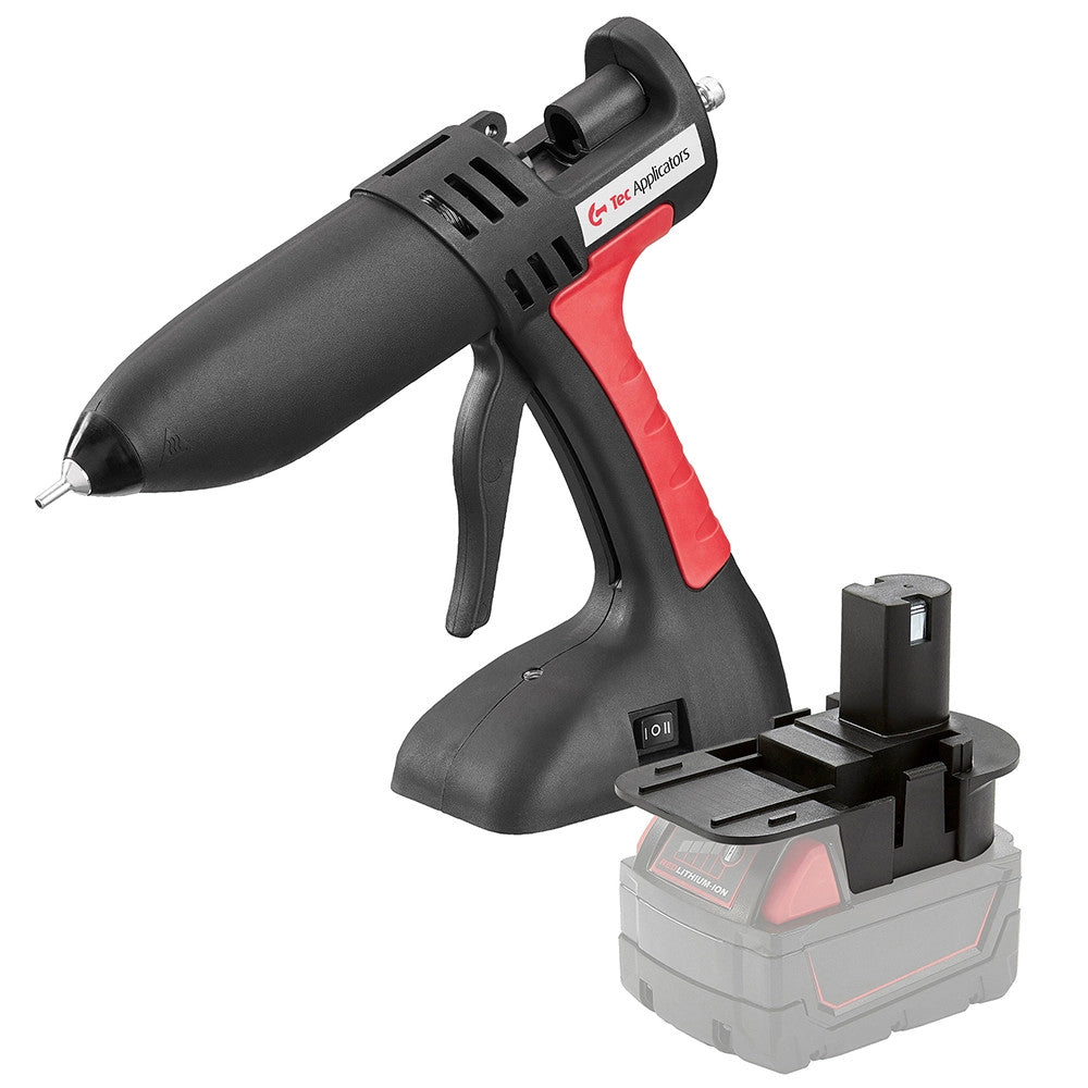 Power Adhesives Tec 808 Hot Glue Gun with Milwaukee Battery Adapter