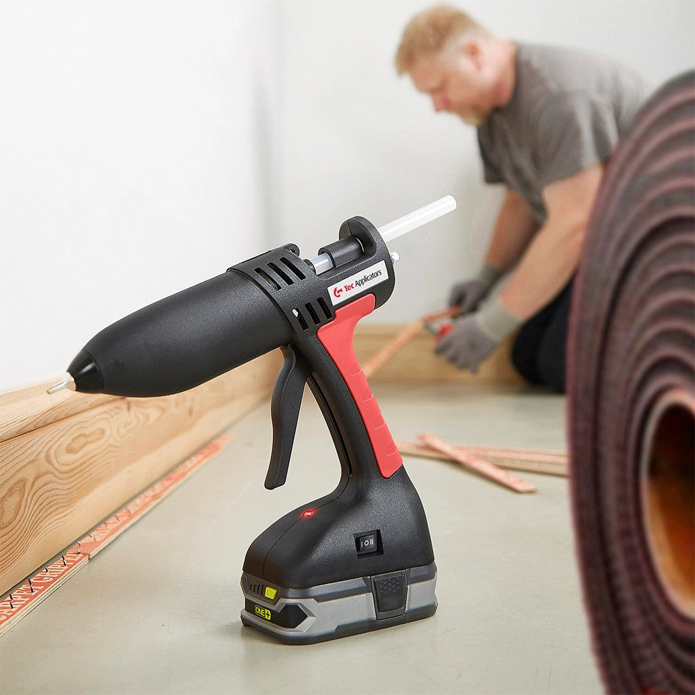 Power Adhesives Tec 808 Hot Glue Gun with DeWalt Battery Adapter