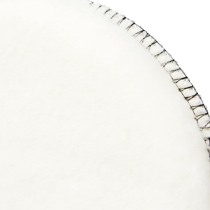 Festool 80mm Sheepskin Buffing Pad Pack of 5 in use on a woodworking project