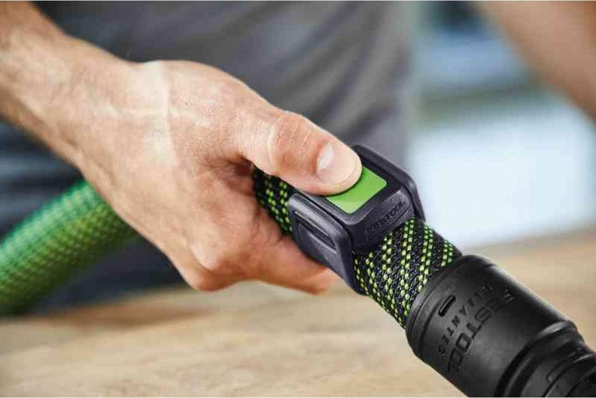 Festool Bluetooth Remote Control Set for CT dust extractors, enabling remote dust extraction activation from hose