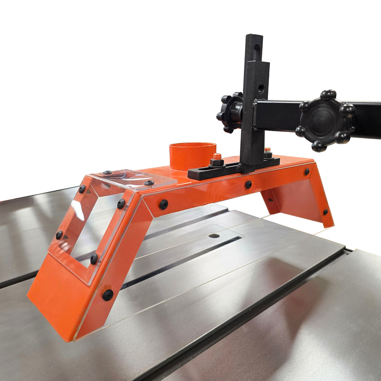 Sherwood SWMS-300 Table Saw Overhead Dust Extraction Guard with 2 1/2-inch outlet