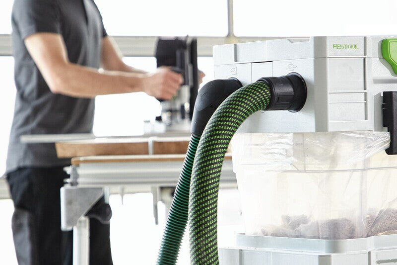 Festool 36mm 7.0m Anti Static Suction Hose with RFID, temperature resistant, rotating adapter, tool end connector