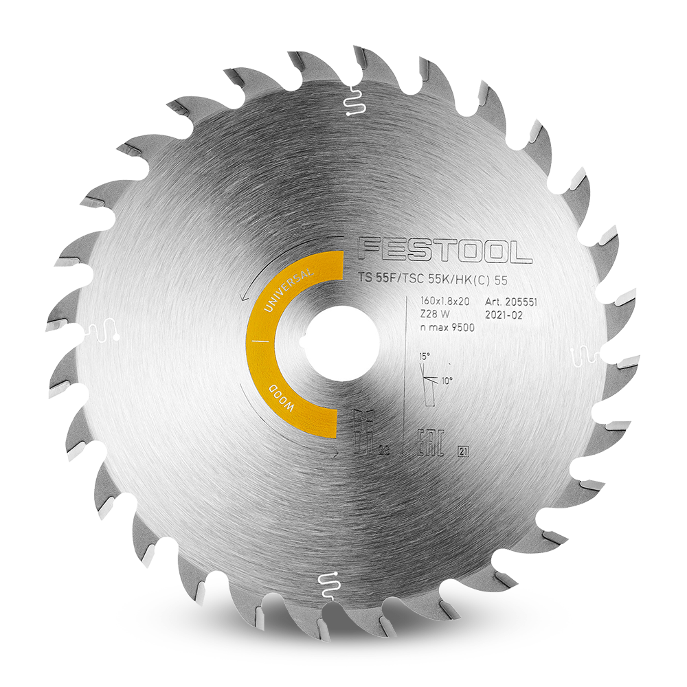 Festool 160mm Saw Blade with 28 Teeth for Precision Cuts in Australian Woodworking Tools Store