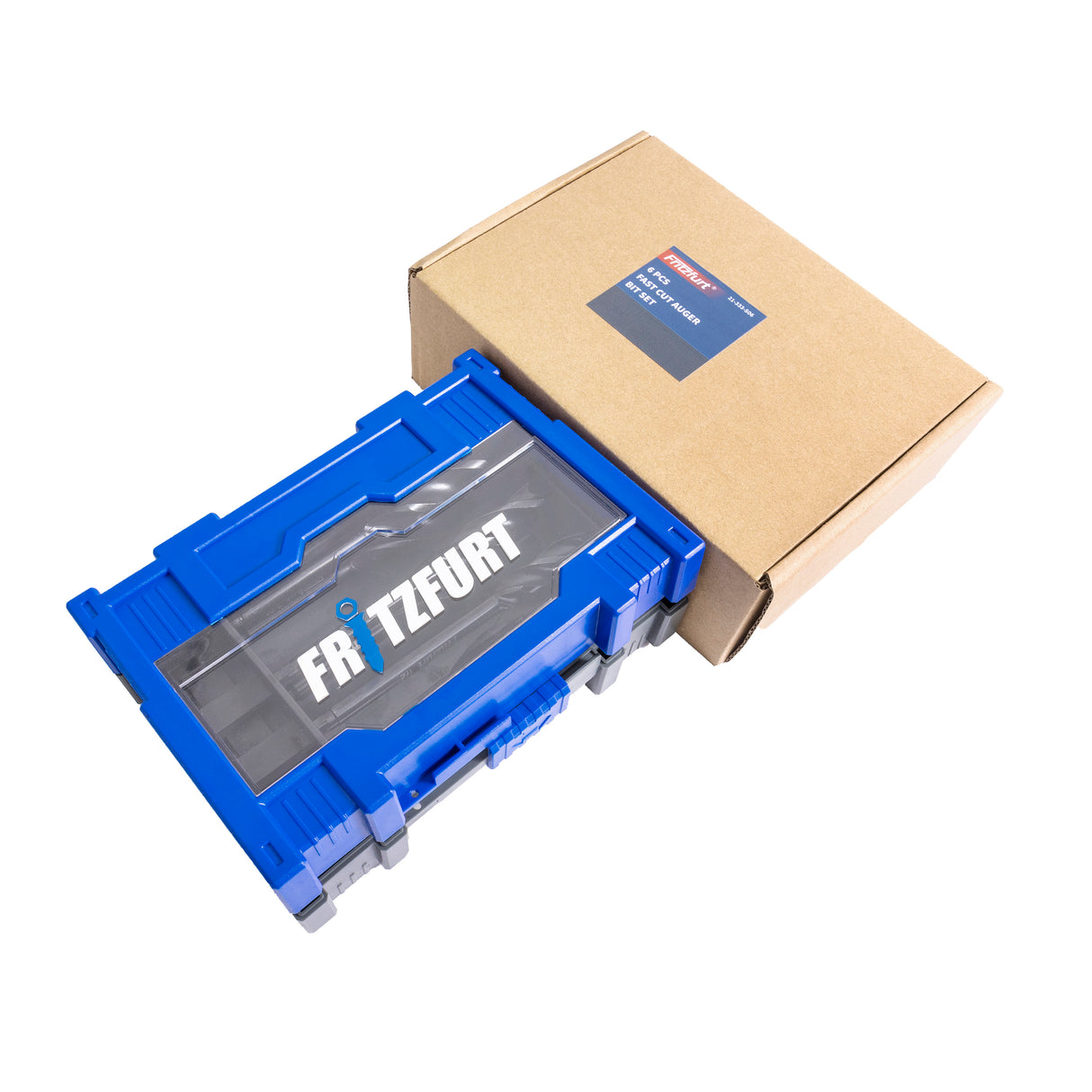 Fritzfurt Fast Cutting Auger Bit Set of 6, 150mm Length, tri-flute design for efficient drilling