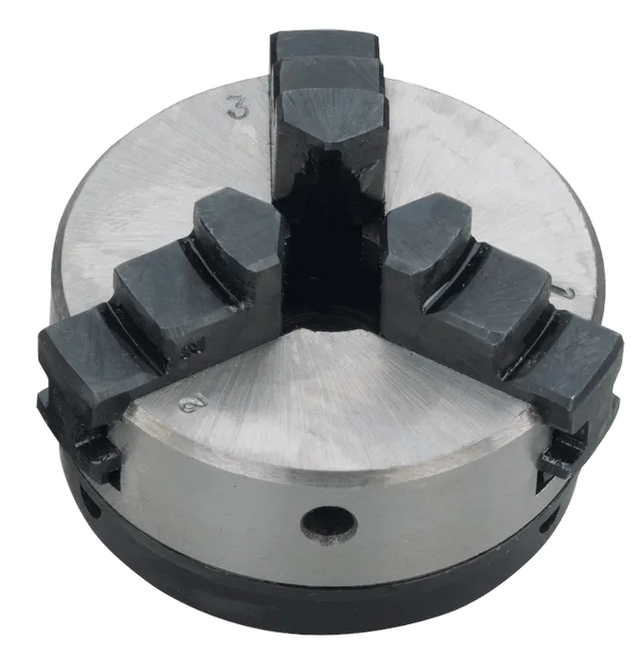 PROXXON Triple Jaw Chuck for DB-250 Wood Lathe, high-grade steel construction, M16 thread, concentric clamping design