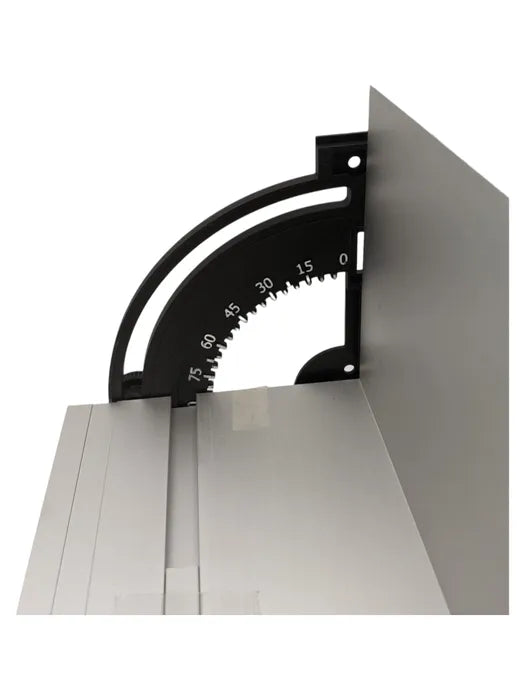 PROXXON TA-300 Thermocut Angle Cutter Fence accessory in use on a woodworking project