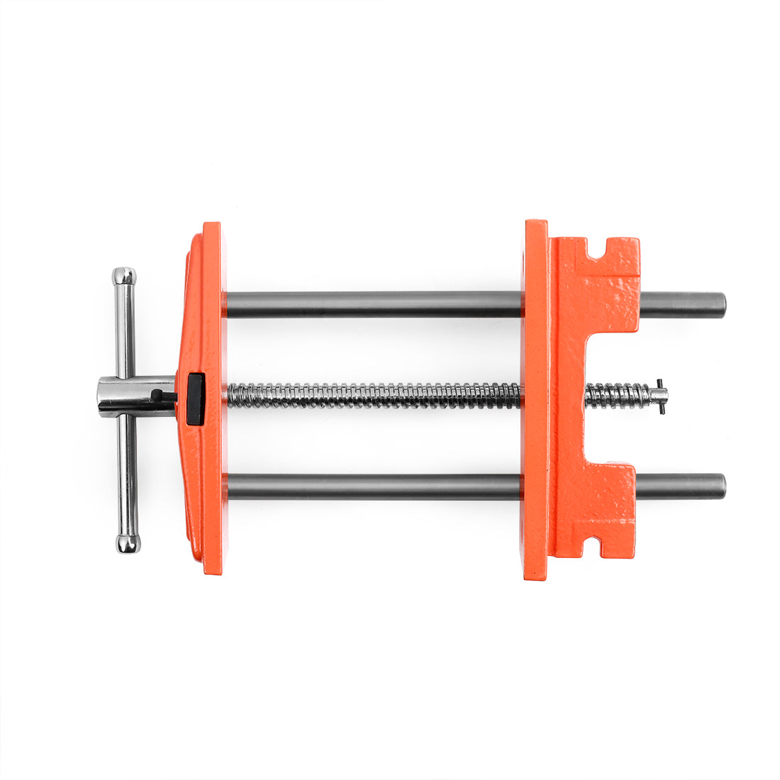 Pony Jorgensen Woodworker's Vice mounted on workbench, showcasing sturdy construction and adjustable jaws