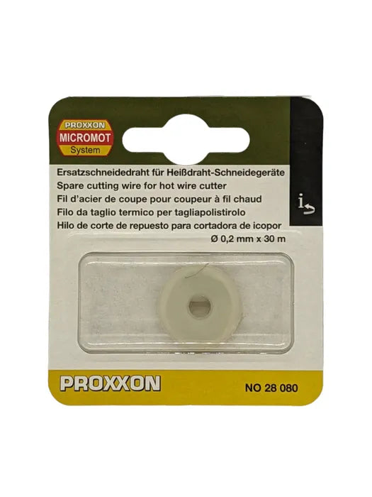 PROXXON 30m x 0.2mm Cutting Wire for Thermocut Hot Wire Cutters, made from NiCr 8020 for durable performance