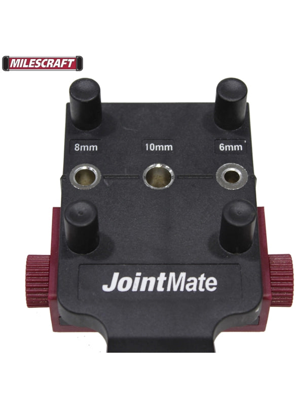 Milescraft JointMate Dowel Jig creating precise corner and edge joints effortlessly