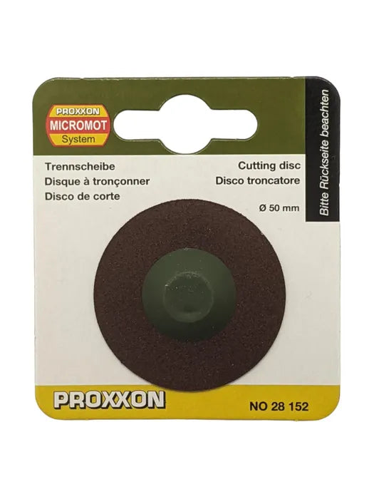 PROXXON Aluminium Oxide & Silicone Carbide Cutting Disc 50mm for KG-50 Cut Off Saw, ceramic compound blend for versatile cutting tasks