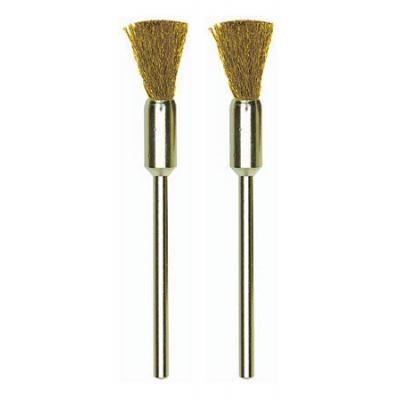 PROXXON 8mm Brass Cleaning Brushes for MICROMOT Drill Grinders - Ideal for electronic components & circuit boards - Pack of 2