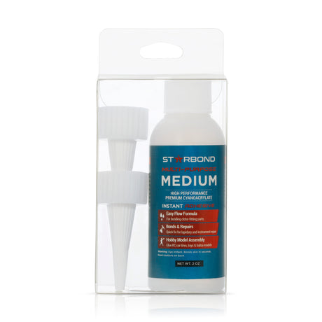 Starbond Multi-Purpose Medium CA Super Glue in 2oz PET box