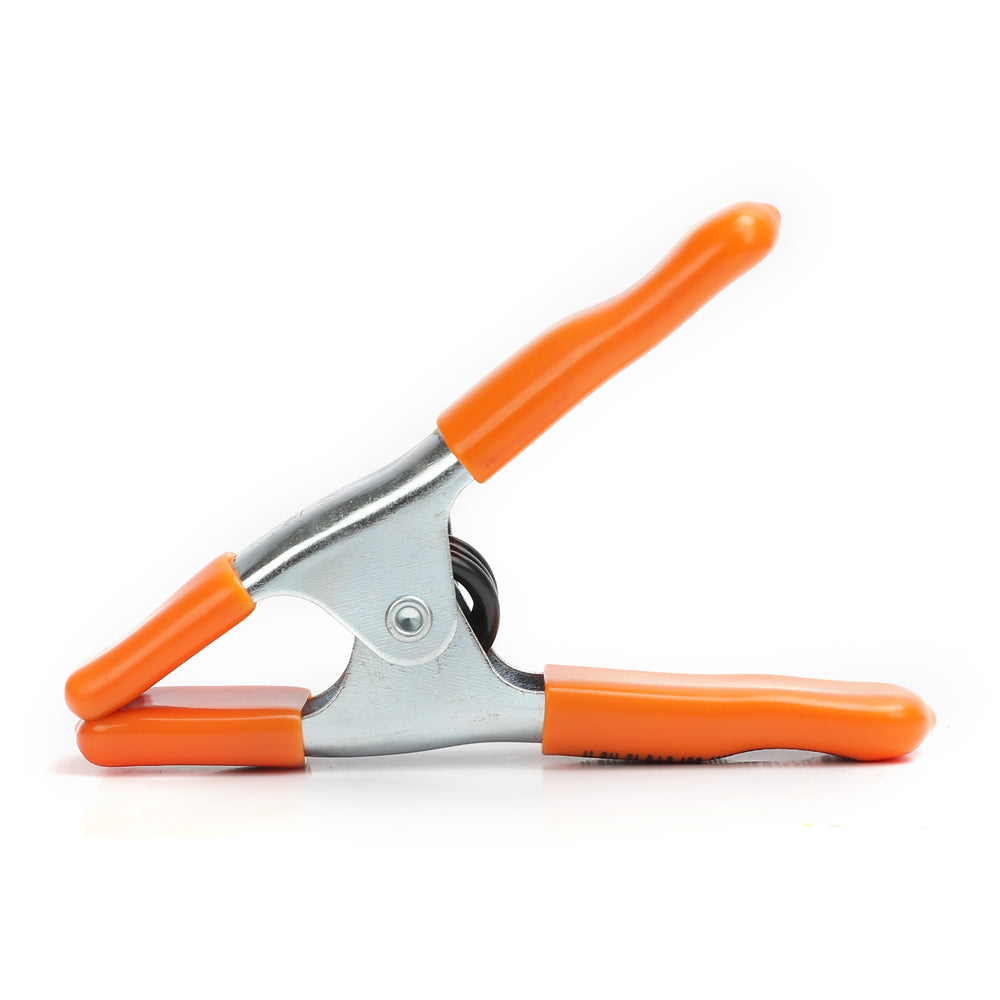 Pony Jorgensen Metal Spring Clamp with Non-Marring Protectors in use on woodworking project