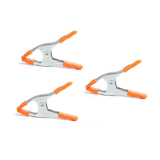 Pony Jorgensen Set of 3 Metal Spring Clamps in action - versatile clamping for woodworking tasks