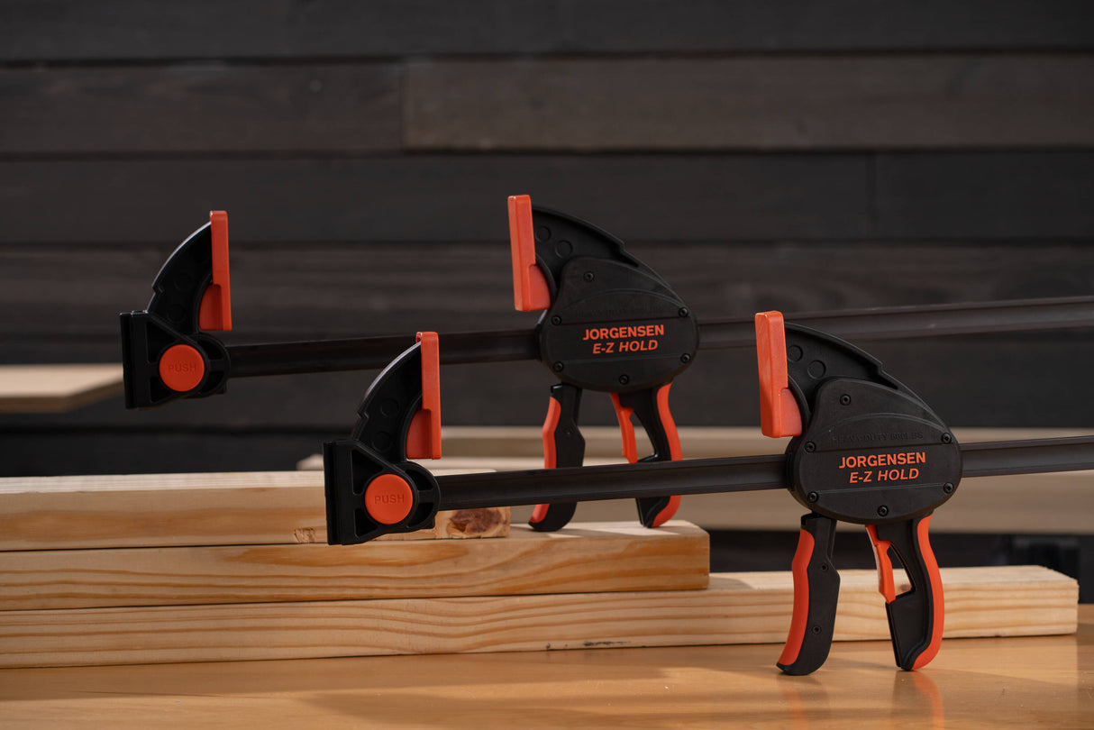 Pony Jorgensen E-Z HOLD Trigger Clamps 610mm Capacity, angled view showing durable construction