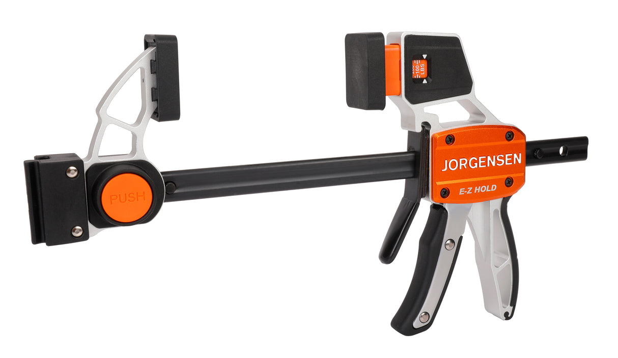 Pony Jorgensen EZ-Hold Platinum Trigger Clamps in action, showcasing high tensile aluminium construction