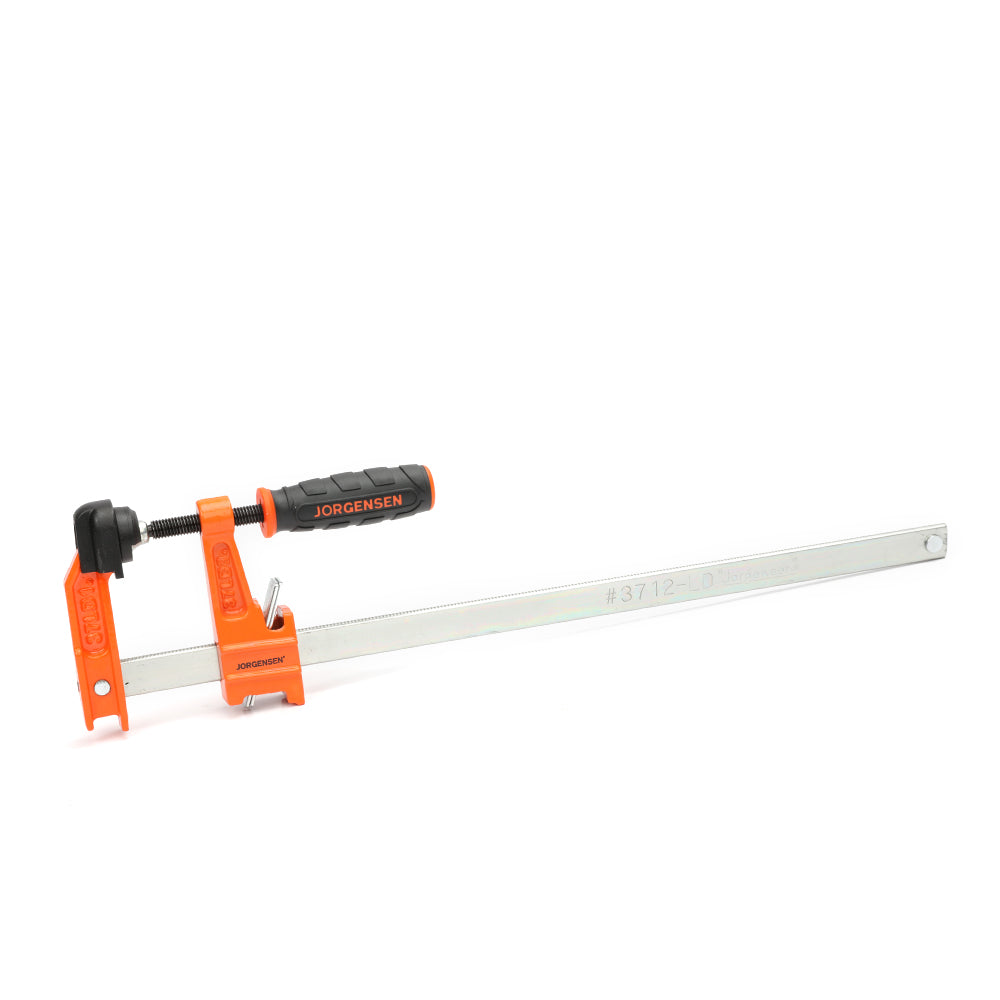 "Pony Jorgensen Set of 4 Light Duty Quick Action Clutched F Clamps 300mm Capacity in use on woodworking project"