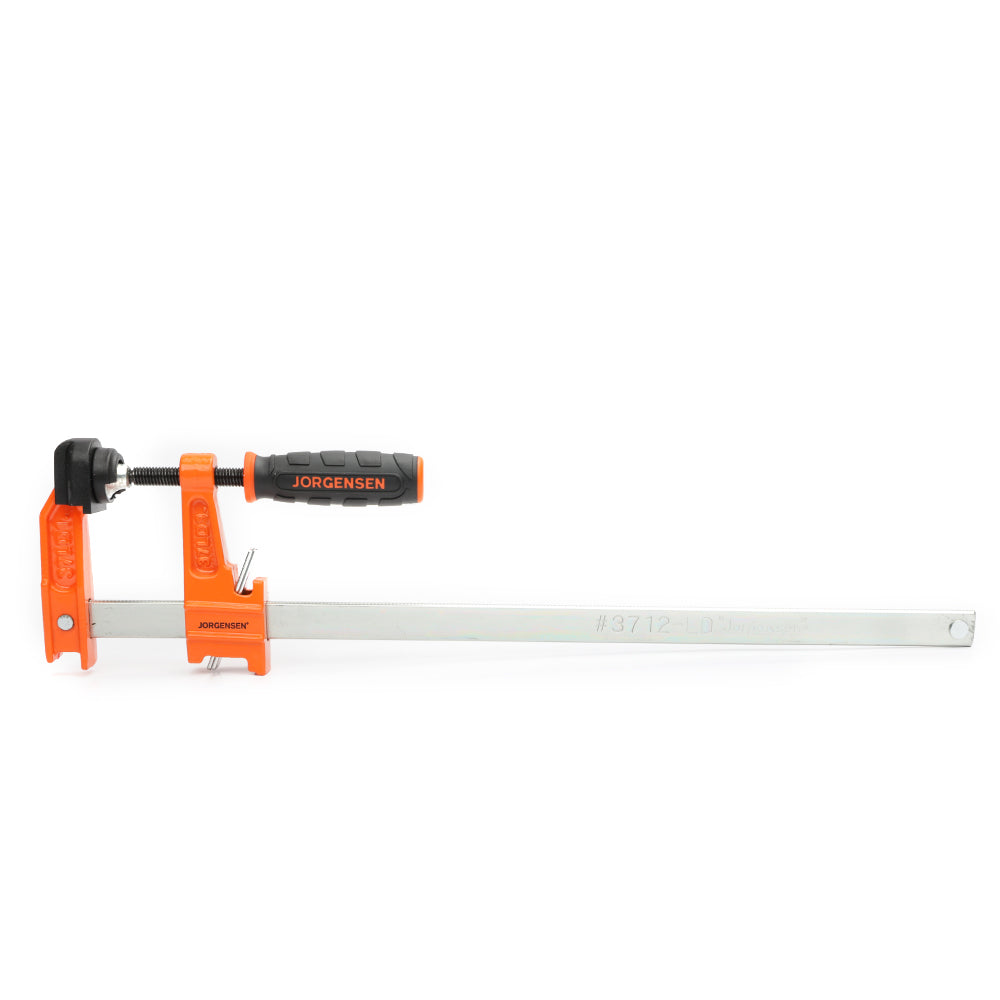 Pony Jorgensen Set of 4 Light Duty Quick Action Clutched F Clamps 300mm Capacity in use on woodworking project