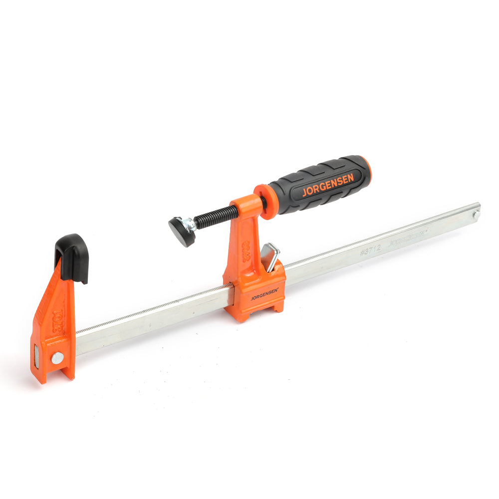 Pony Jorgensen Set of 4 Medium Duty Quick Action Clutched F Clamps in use on woodworking project