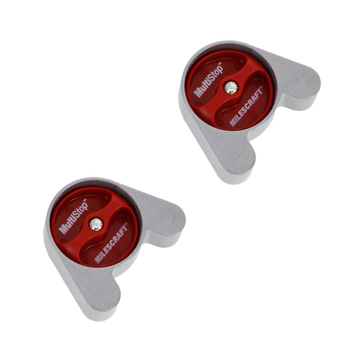 Milescraft T-Track MultiStop Pack of 2 for Straight and Uneven Contours - Three contact surfaces for versatile workpiece support