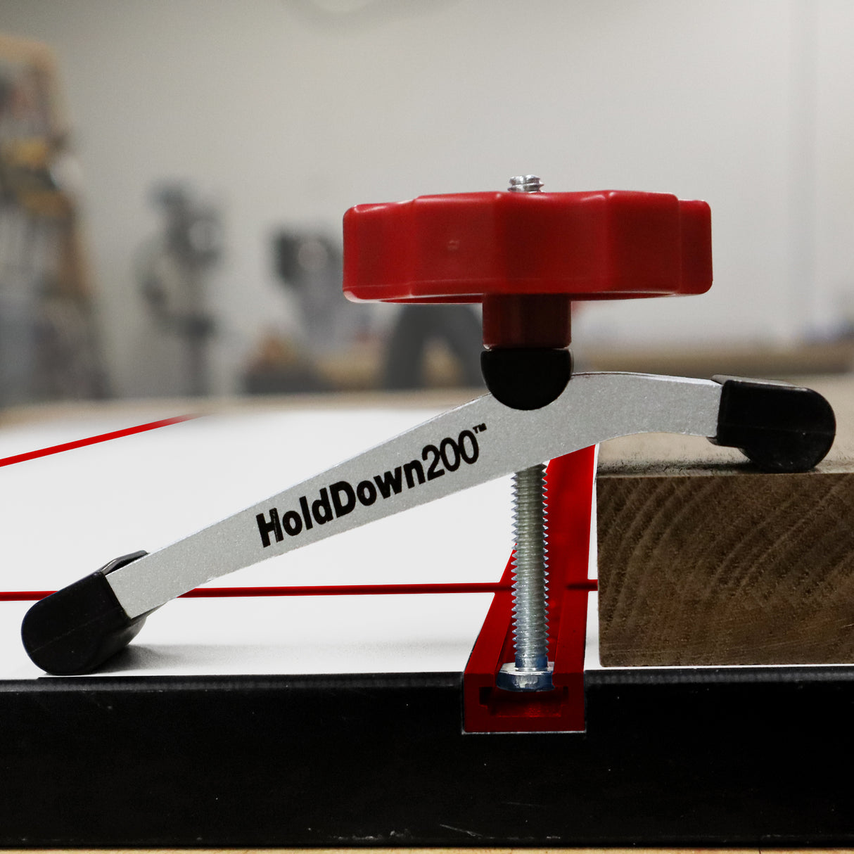 Milescraft Pack of 2 T-Track HoldDown200 Clamps with Non-Marring Rubber Tips in Australian woodworking tools store