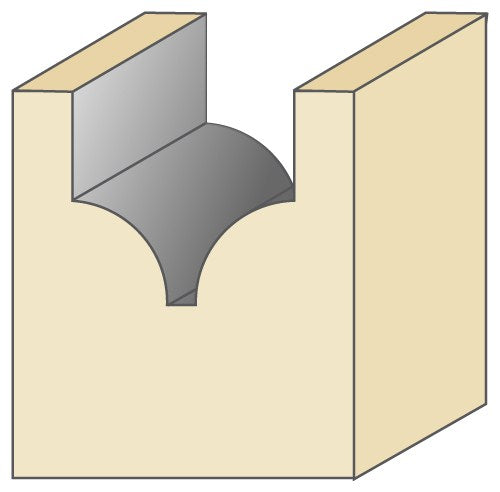 Torquata Bead & Groove Plunge Router Bits 1/4in Shank - Creating fine grooves and bead forms in timber