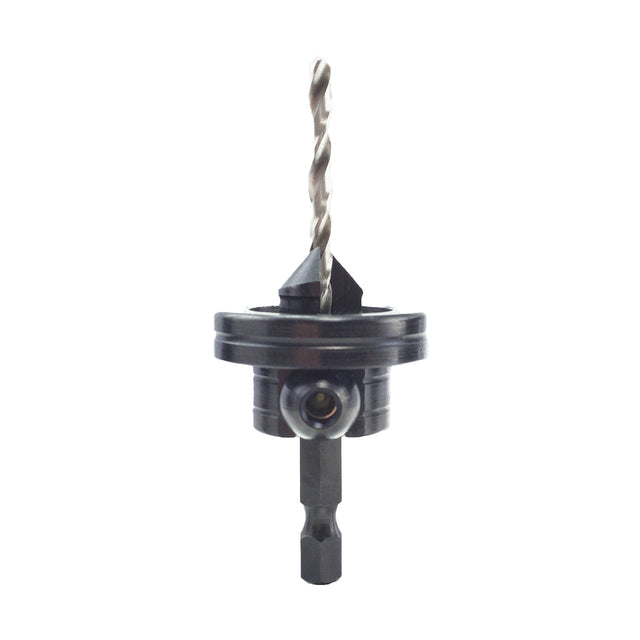 Snappy Premium Rotating Depth Stop for Gold Screw Countersinks in action, ensuring precise depth control