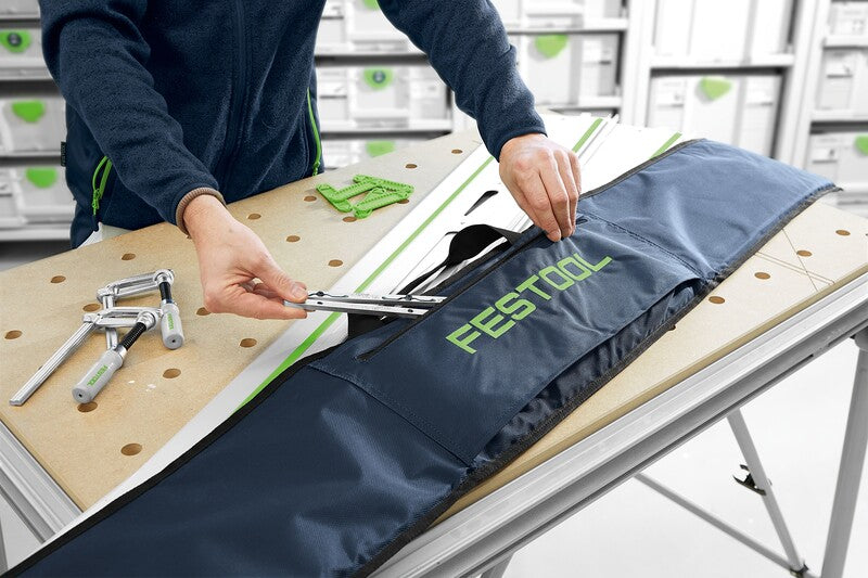 Durable nylon Festool Guide Rail Bag for 1400mm, with shoulder straps, for convenient and protected transport or storage of guide rails