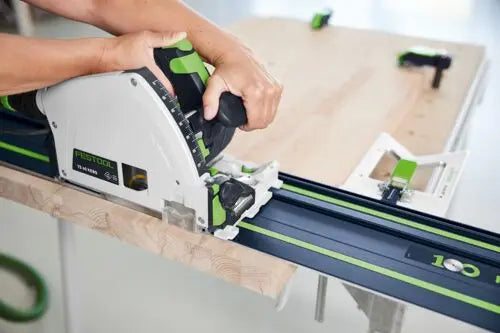 Festool 100 Year Limited Edition FS Guide Rail 1400mm in anodised aluminium material with integrated splinterguard