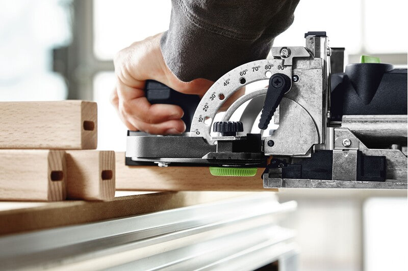 Festool Domino Trim Stop Attachment for DF 500 & DF 700 - precise mortise placement for narrow workpieces