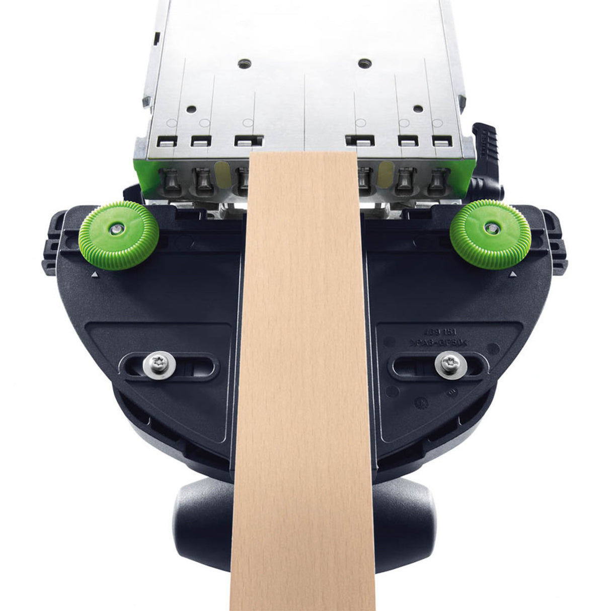 Festool Domino Trim Stop Attachment for precise and repeatable mortise placement on narrow workpieces