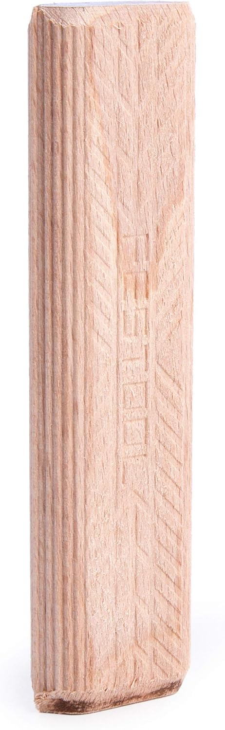 Festool Beech Tenons 10mm x 100mm for DF 700 Pack of 120 - Close-up view of natural beech hardwood tenons